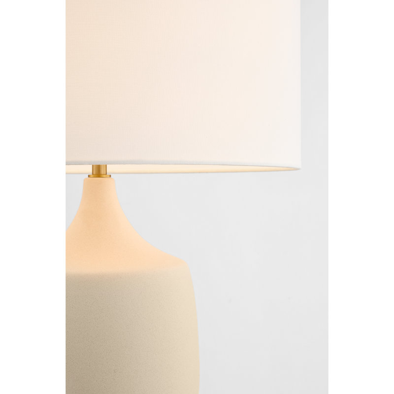 Richard June Transitional Sayer Table Lamp, Ivory, 27.32