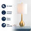 Zielinski 25'' H LED Drum Table Lamp