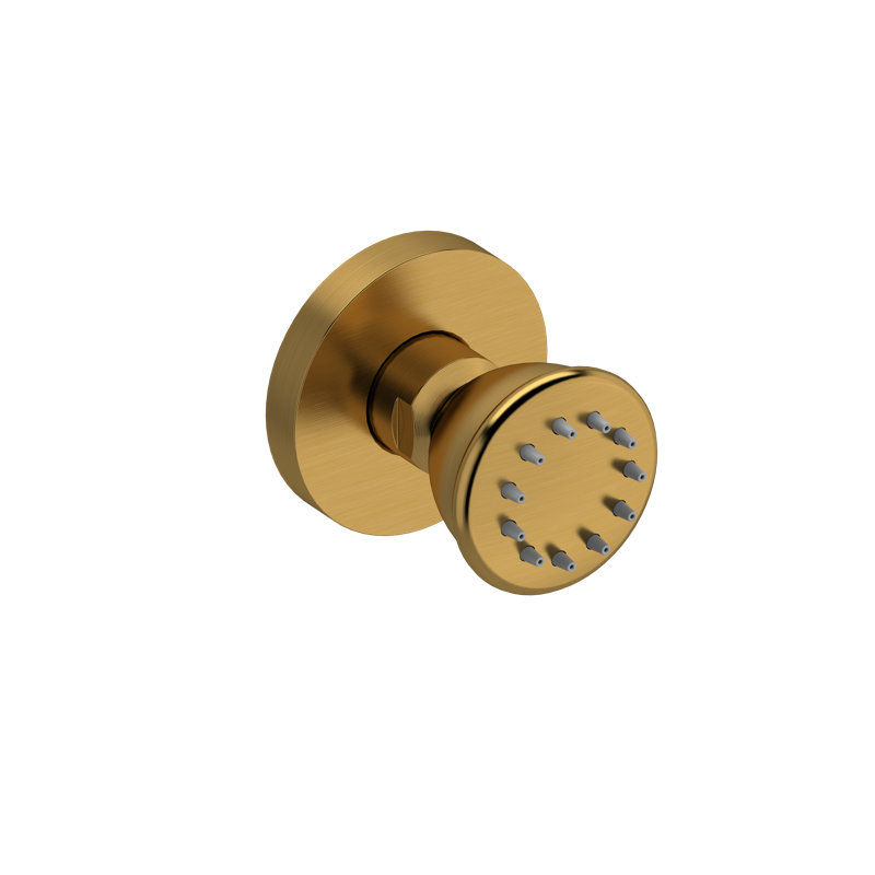 Riobel Single Function Body Spray, Brushed Gold
