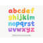 Rainbow Lowercase Alphabet Wall Decals, Set of 26 Educational Peel and Stick Wall Stickers, Classroom Playroom Decor, Kids Learning Wall Art, 20"W x 20"H (50 x 50 cm)-1701005320