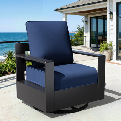 6" Outdoor Olefin Cushion Set, Water & UV Resistant Removable Cover, 2 Colors Available (8 PCS)