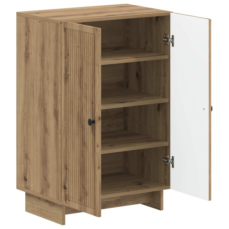 Shoe Storage, 90 cm H x 59.5 cm W x 39.5 cm D, Artisan Oak
