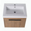 Comptoir de salle de bain 24 po avec comptoir, lavabo en résine, porte à fermeture en douceur