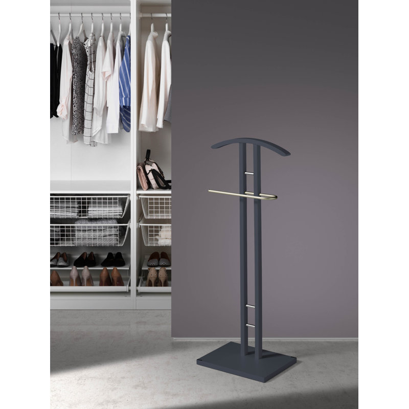 Rives Freestanding Valet Stand, Jet Black
