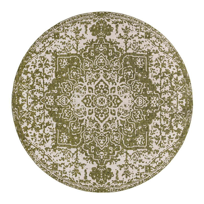 Jill Zarin Dubai Indoor/Outdoor Rug, Round 13'1"