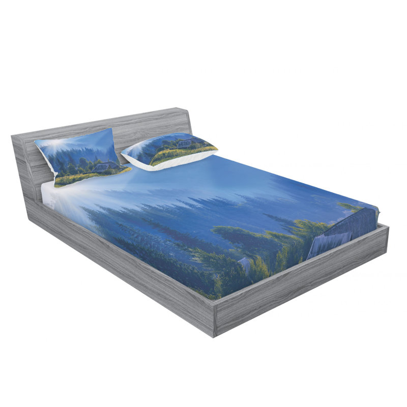 Microfiber Sheet Set, Queen Sheet Set with Fitted Sheet