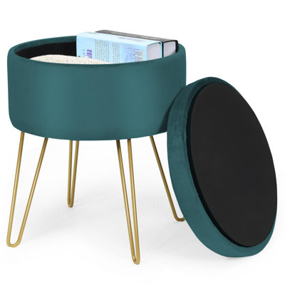 Celecia Velvet Ottoman