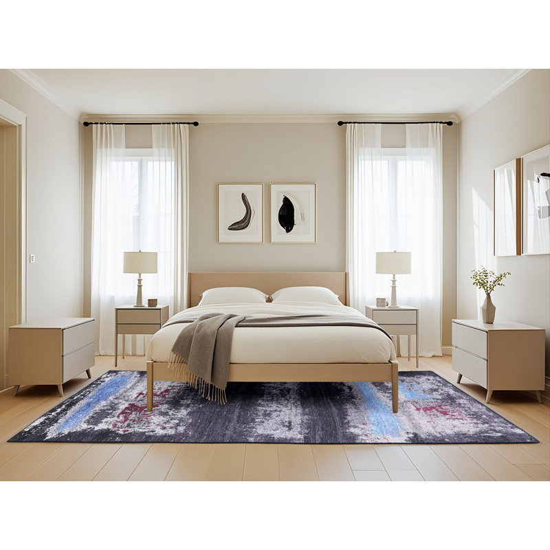 Buncombe Abstract Indoor Rug, Rectangle 5' x 8'