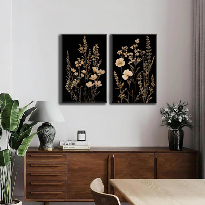 2 Piece Wrapped Canvas Wall Art