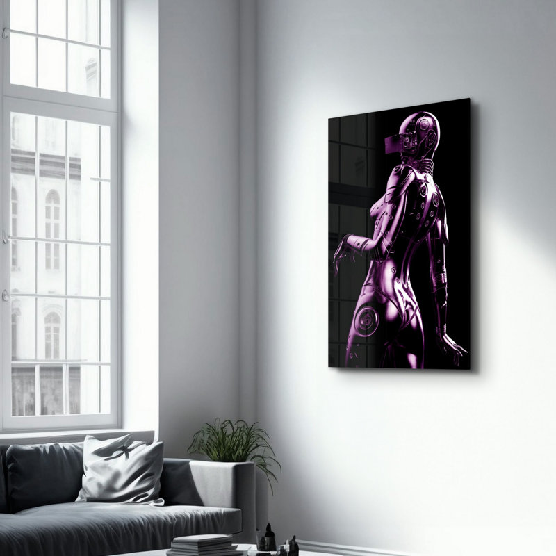 Élégante peinture murale en verre trempé de 13,8 po x 21,7 po | 100% verre trempé, épaisseur: 0,16 pouce | Imprimé UV pour des couleurs éclatantes | Parfait pour la décoration intérieure, le salon et les espaces de bureau