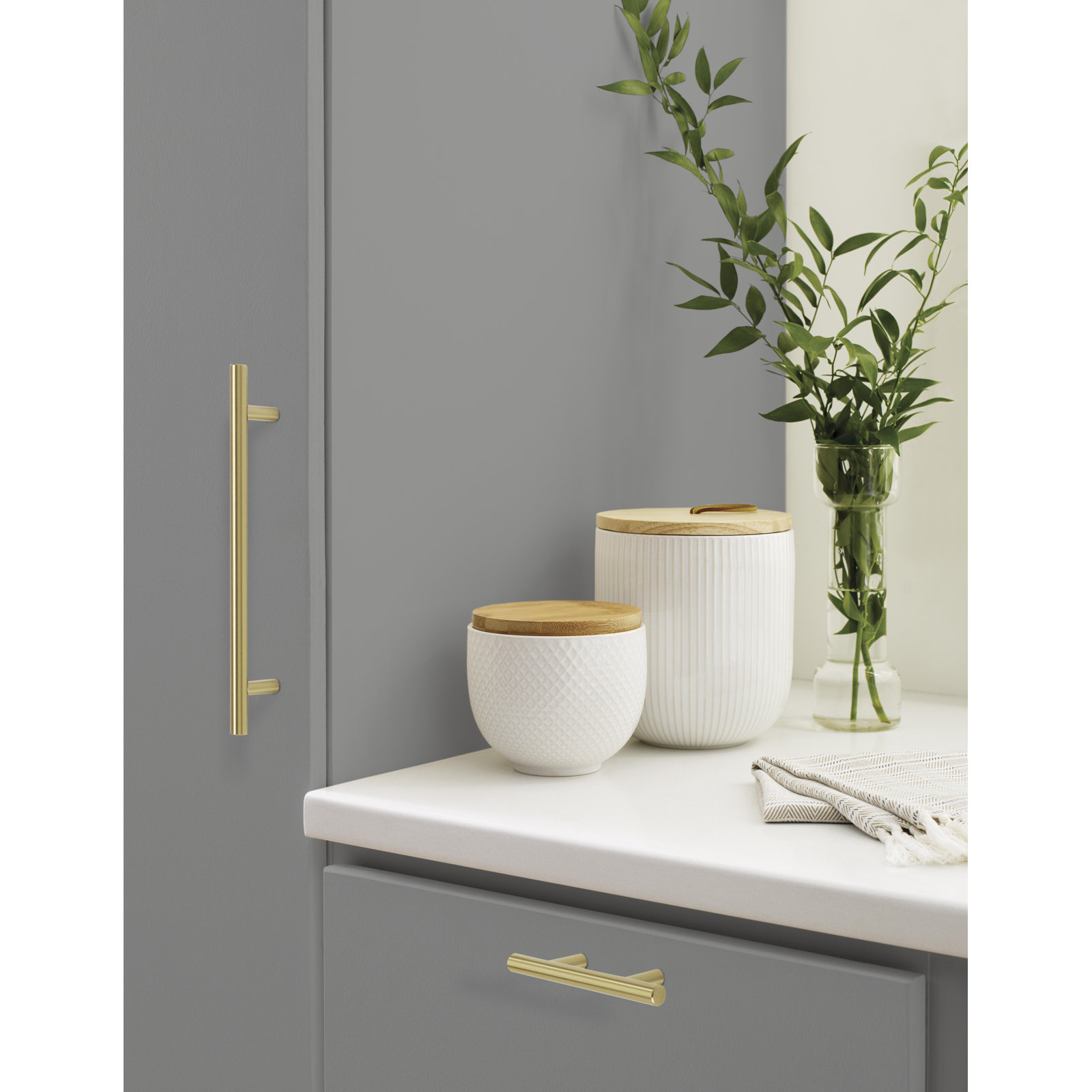 Bar Pulls Cabinet Pull, Satin Nickel, 7", 10