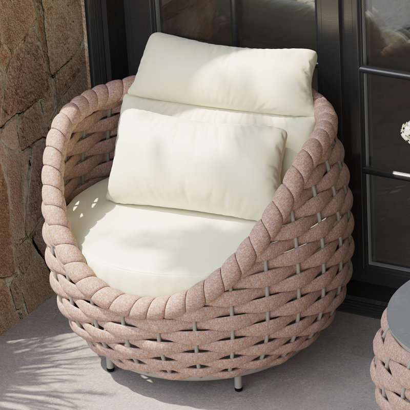 Méridienne Pingel Olefin, Blanc, crème, Corde en oléfine crème