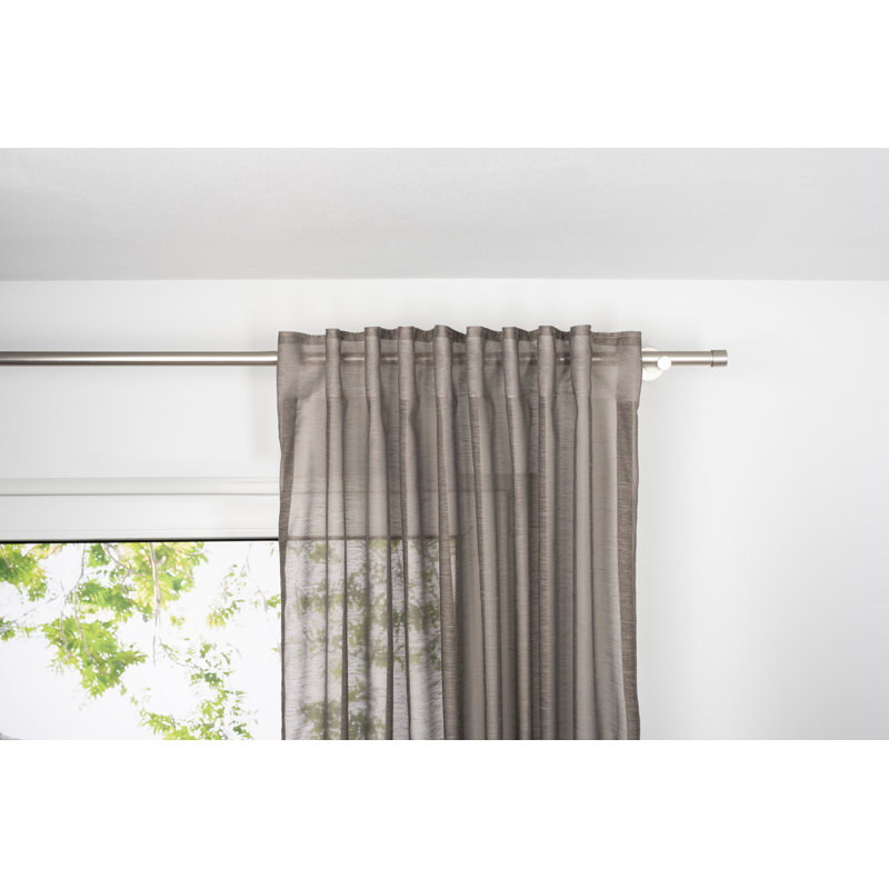 Gardine (1 Stück), transparent, Taupe