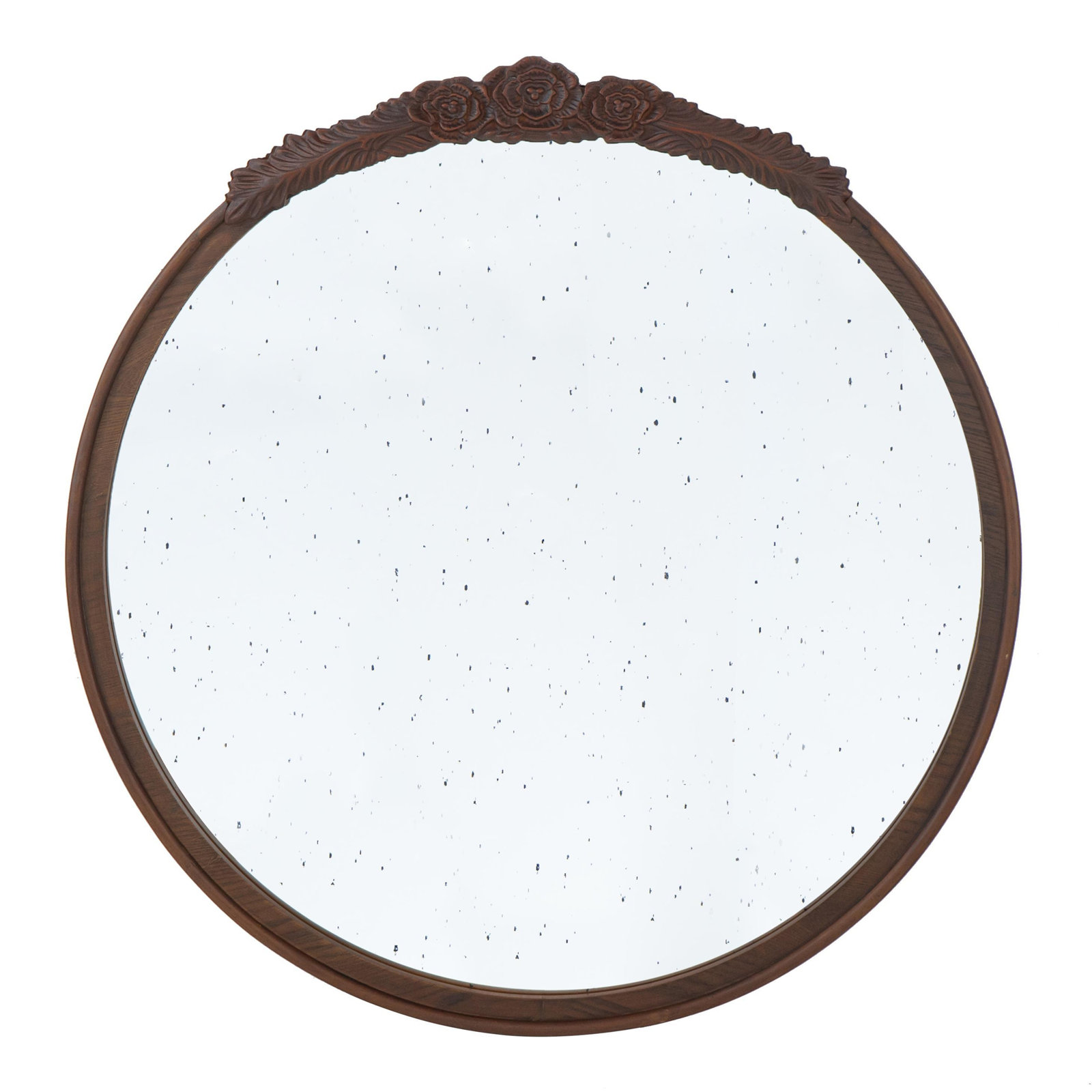 Langosta 30" Accent Mirror, Brown, 30.1"H x 29.1"W