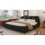 Lit plateforme Everly Quinn Elegant avec tête de lit tapissier et structure solide-823076031-825926912