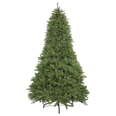9' Pre-Lit Rockwood Pine Artificial Christmas Tree Multi Lights