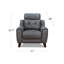 Fauteuil inclinable en cuir Roemy