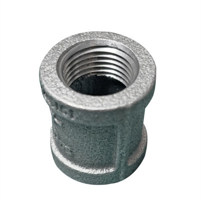 1/2" Black Malleable Iron Straight Left/Right Coupling Reverse Opposite Thread 1 Piece