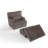 Ermia Modern Faux Fur Chaise Lounge Chair with Movable Ottoman and Pillow-111718445