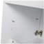 Armoire murale de salle de bain 24 po, 2 portes à fermeture douce, conception à fixation flottante, blanc brillant (emballage KD)
