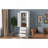 Tall Storage Cabinet with Three Drawers for Bathroom/Office, White