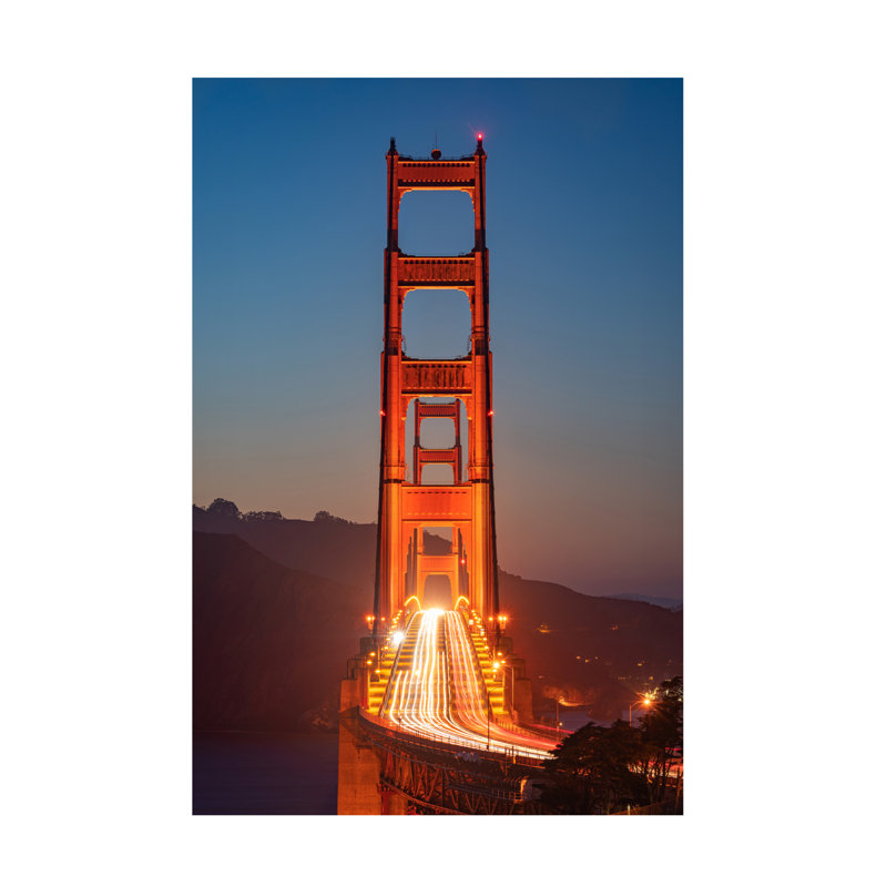 Golden Gate Bridge par Ron Langager - photographie sur toile tendue, H 47 po x l 30 po x P 2 po