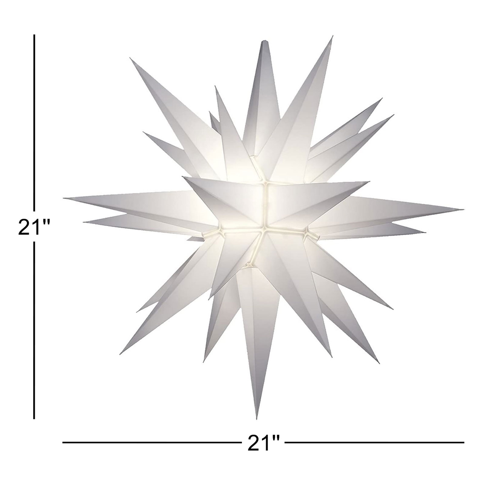 Astrology & Stars Lighted Shatterproof Tree Topper, 21" H x 21" W x 21" D