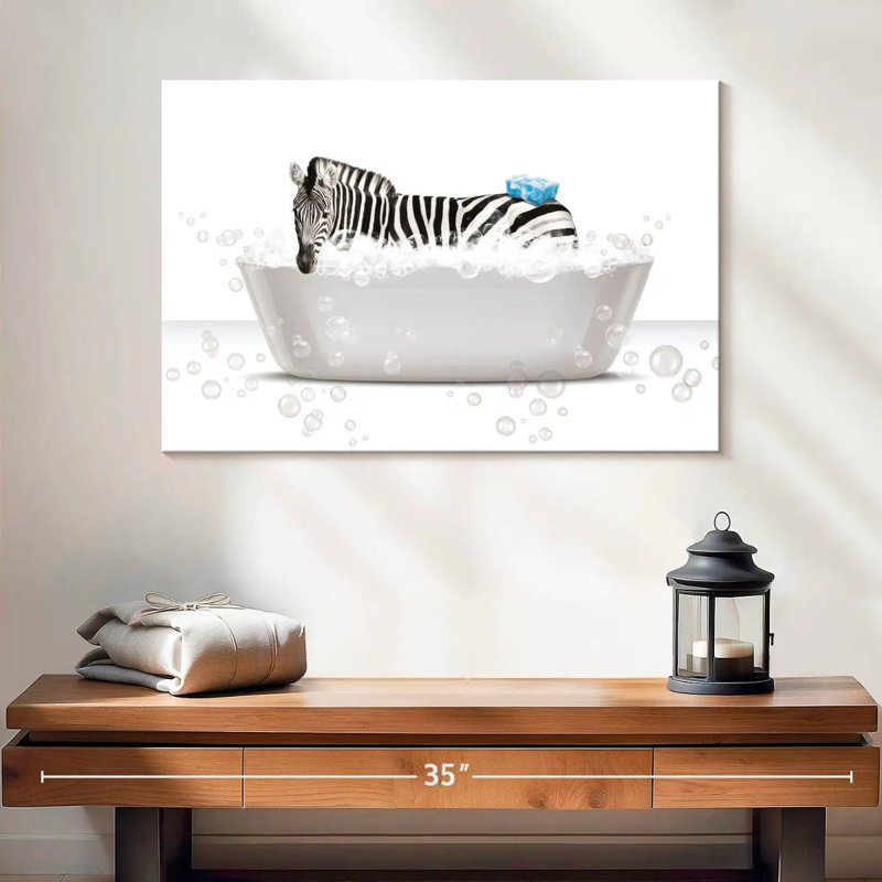 Baignoire Brampt Zebra, H 16 po x l 24 po