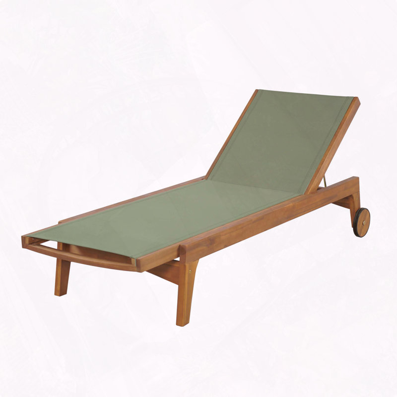 Chaise longue pour l'extérieur, Vert