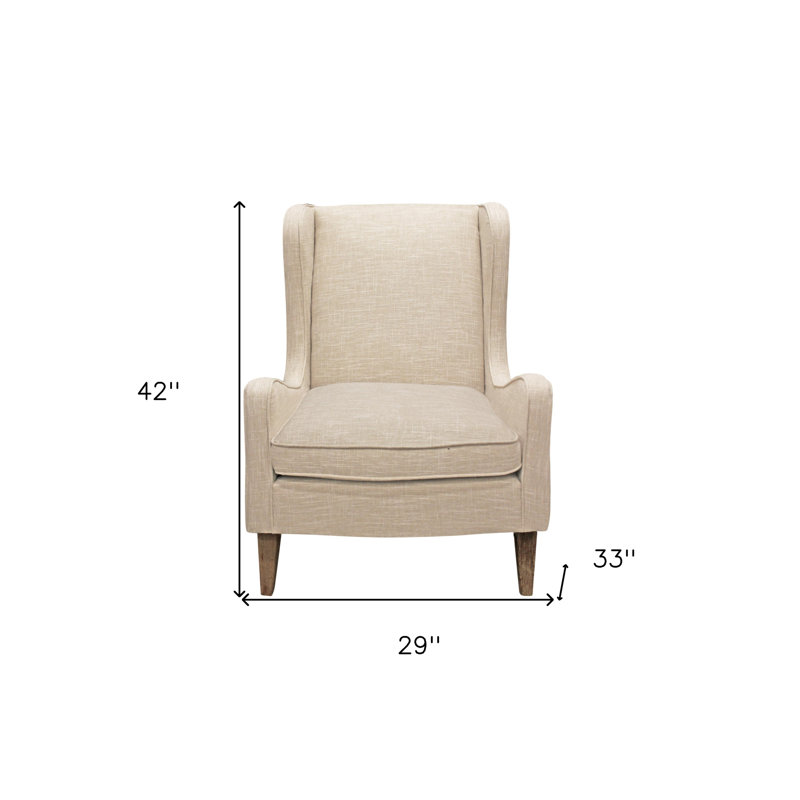 Fauteuil l 29 po Prins, Lin brun