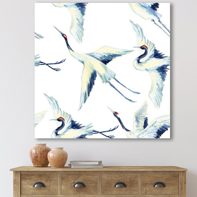 Asian Crane Bird - reproduction sur toile