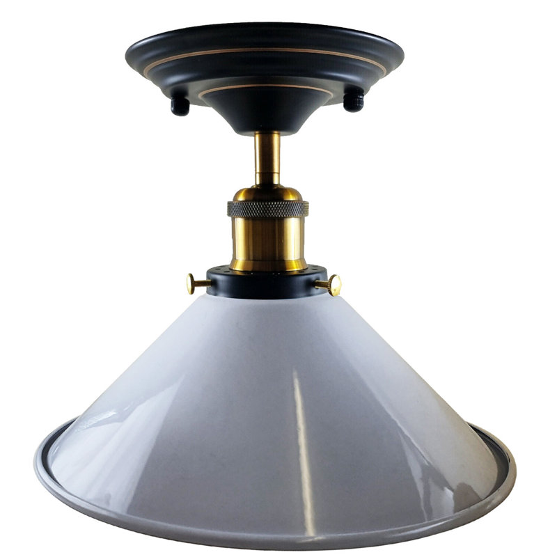 Semi Flush Mount, White