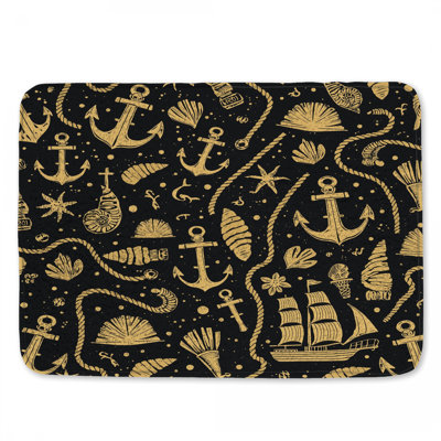 Tapis de bain Nautical Sea Motifs