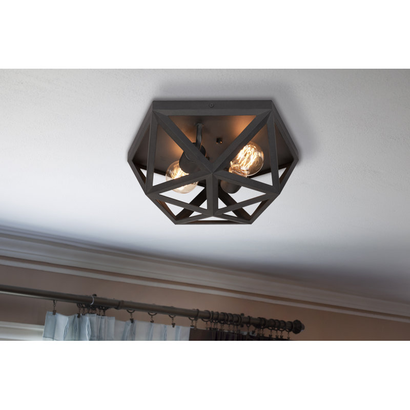 Plafonnier encastré 2 lumières 13 po