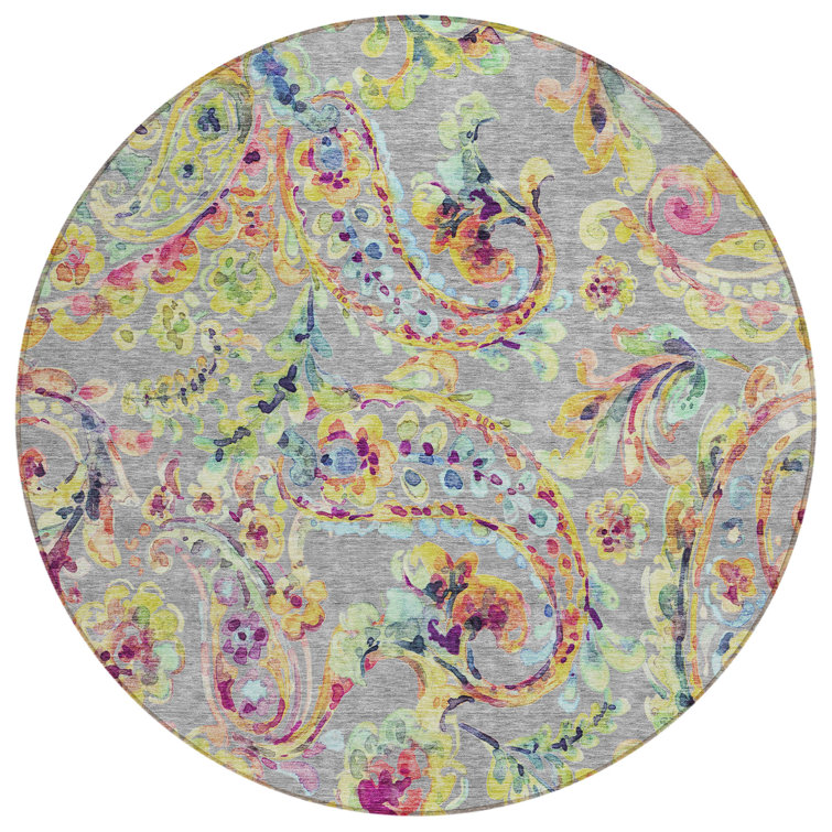 Malave Washable Paisley Indoor / Outdoor Rug