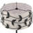 Modern 61.55in Floor Lamp with Leaf-Pattern Fabric Shade-1853019323