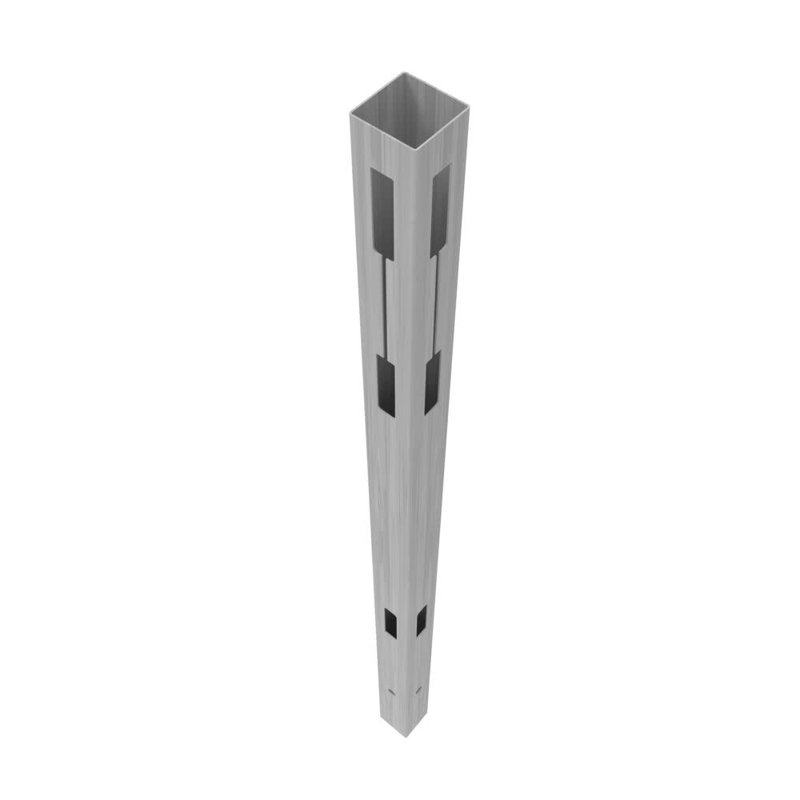 Barrette Outdoor Living Horizontal Fence 5 in. x 5 in. x 108 in. Vinyl Corner Post in Driftwood