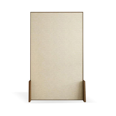 1 Panels Black Solid Wood Room Divider