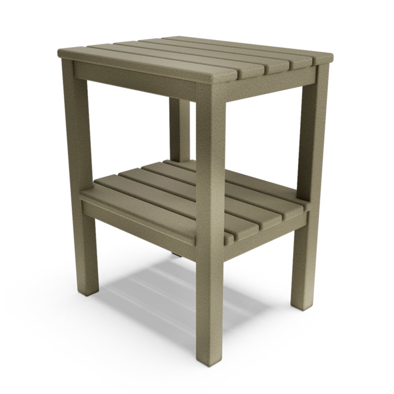 Table d'appoint - Bois patiné, Beige