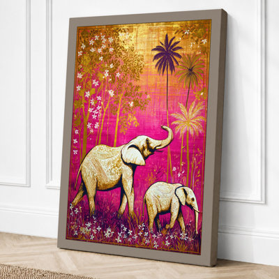 Elephants Among Stars Tropical - Print