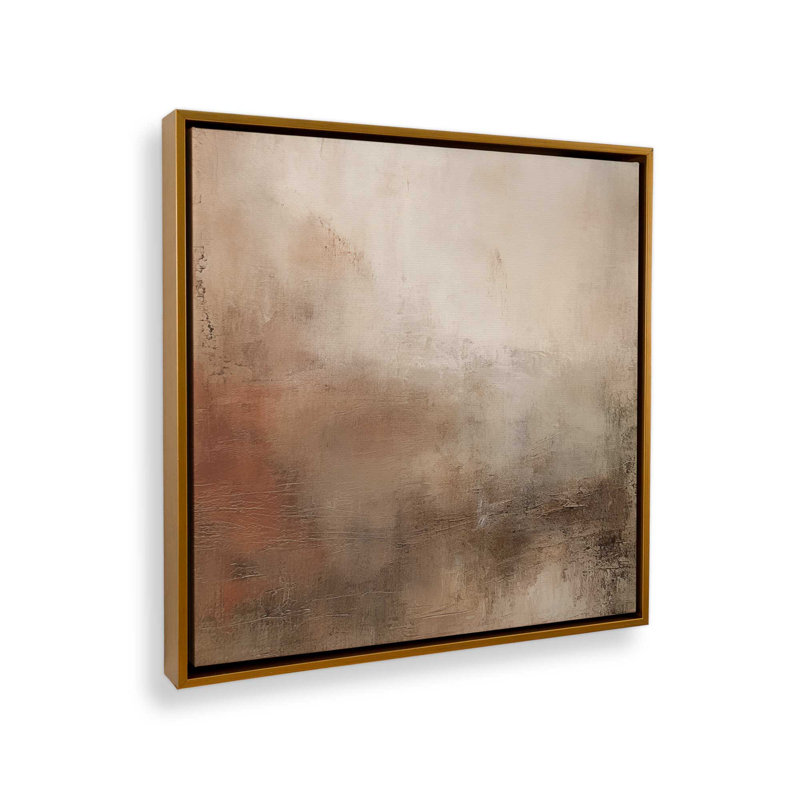 «Russet Mist D dépliant», reproduction sur toile dans un cadre en chrome poli, H 12,75 po x l 12,75 po x P 1,75 po