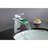 Waterfall Single Hole Bathroom Faucet,Single Handle Bathroom Sink Faucet with LED