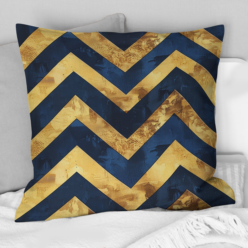 Coussin Chevron Dreams I - Glam, H 18 po x H 18 po