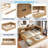 Modern Daybed With Trundle, Storage Cabinets And Usb Ports-1722436718
