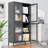 Classic Metal Storage Cabinet Display Cabinet With 4 Glass Doors 4 Shelves Cabinet  Bookcase Side Cabinet For Home Office Living Room Kitchen Hallway, Waffle Grids Tempered Glass