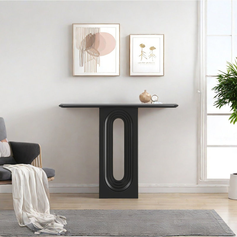 Yanell, Black, 35.43" H x 39.37" W x 11.81" D