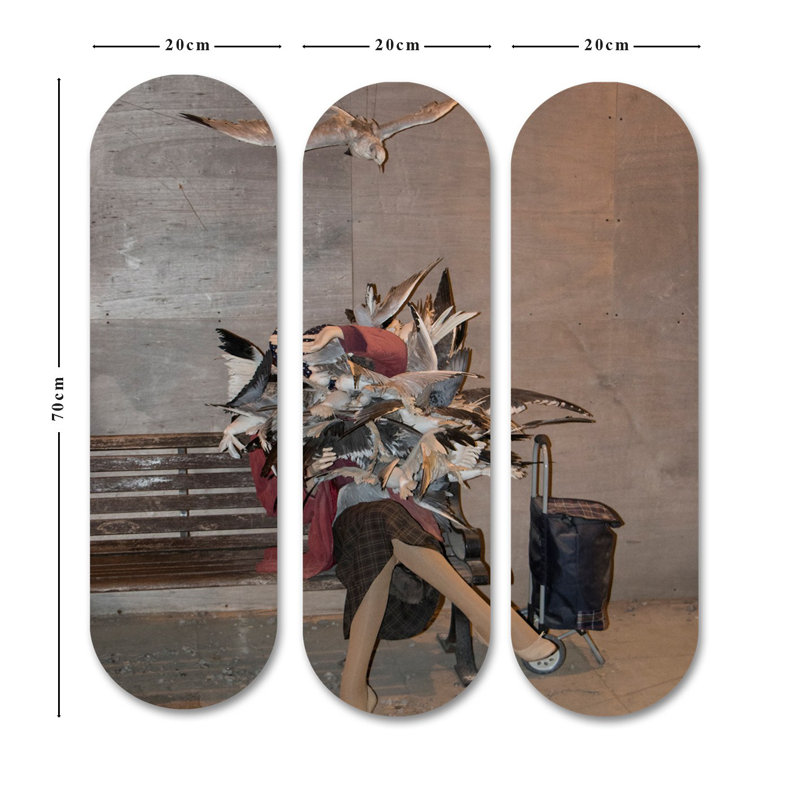 Superbe ensemble de peinture décorative en panneau de fibres à densité moyenne (3 pièces), imprimé UV, 27,6 x 27,6 pouces au total | 100% panneau de fibres à densité moyenne, épaisseur: 0,3 pouce | Parfait pour le salon, la chambre à coucher ou le bureau | Art mural accrocheur