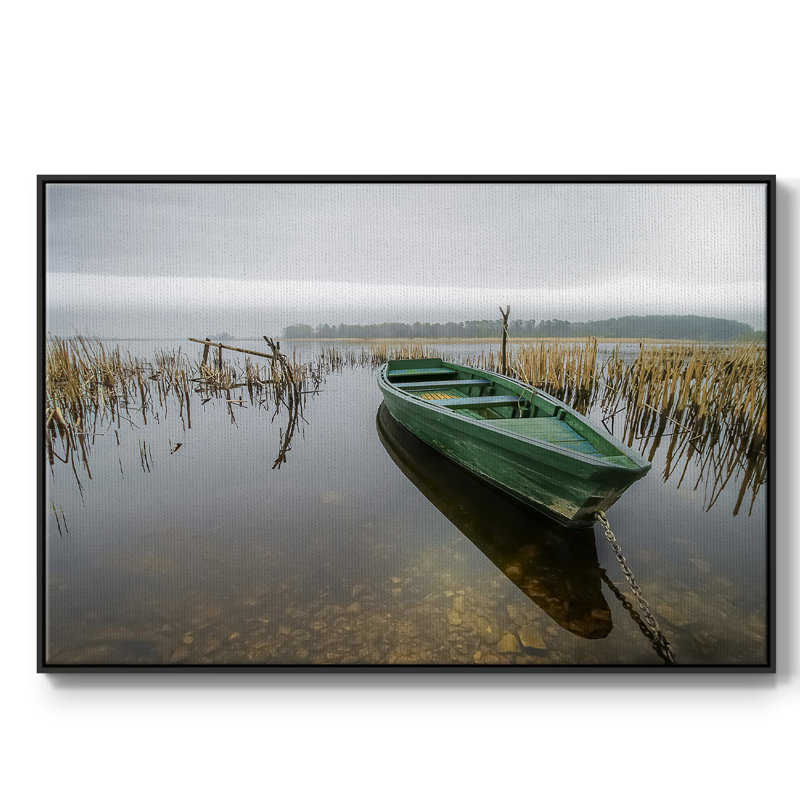 Green One, reproduction d'art sur toile, H 17 po x l 25 po x P 2 po, Noir