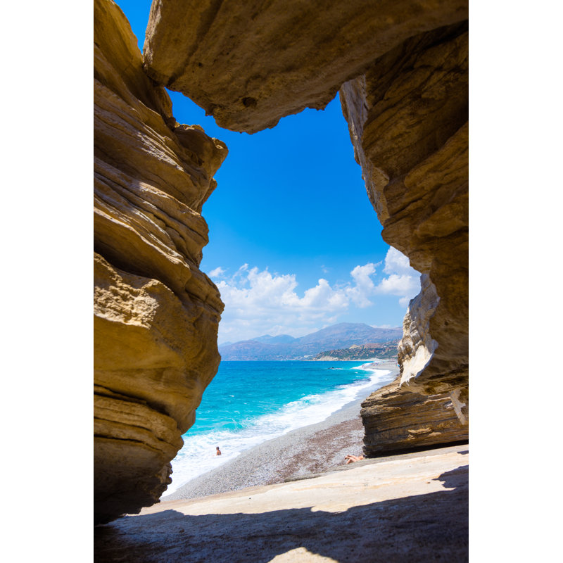 The Beach Of Triopetra - Wrapped Canvas Print, 46cm H x 30cm W x 3.8cm D