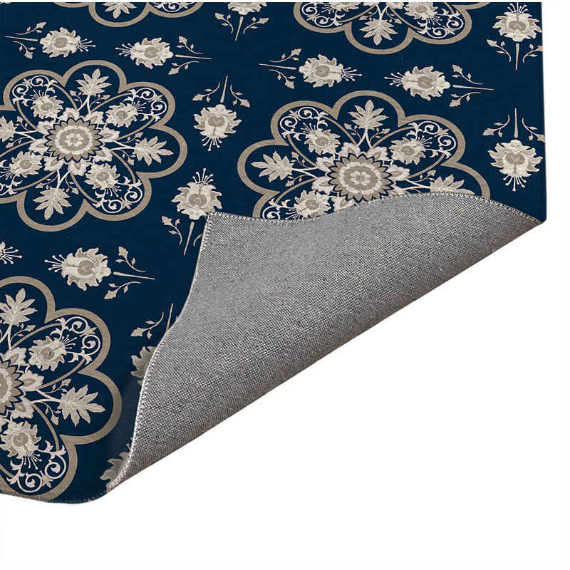 Tapis de lessive Skye, Bleu, Rectangulaire 2 pi x 3 pi